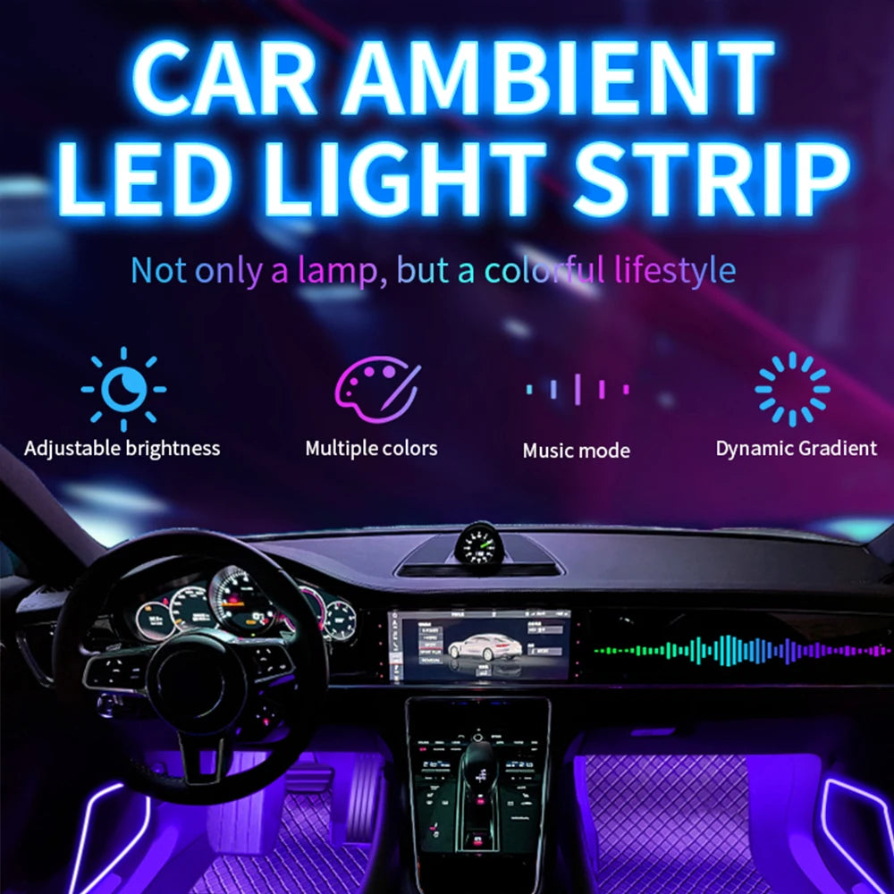 STOLUXE GlowDrive™ | Smart RGB Interior Light Kit