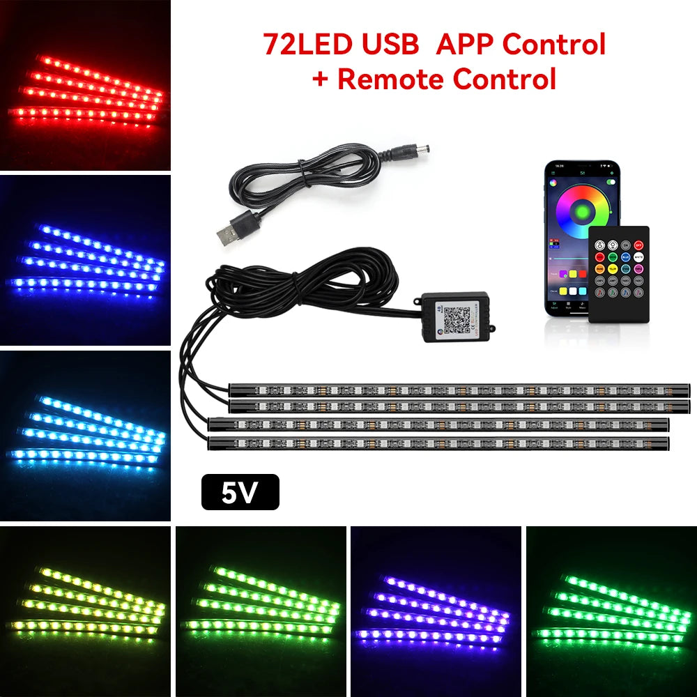 STOLUXE GlowDrive™ | Smart RGB Interior Light Kit