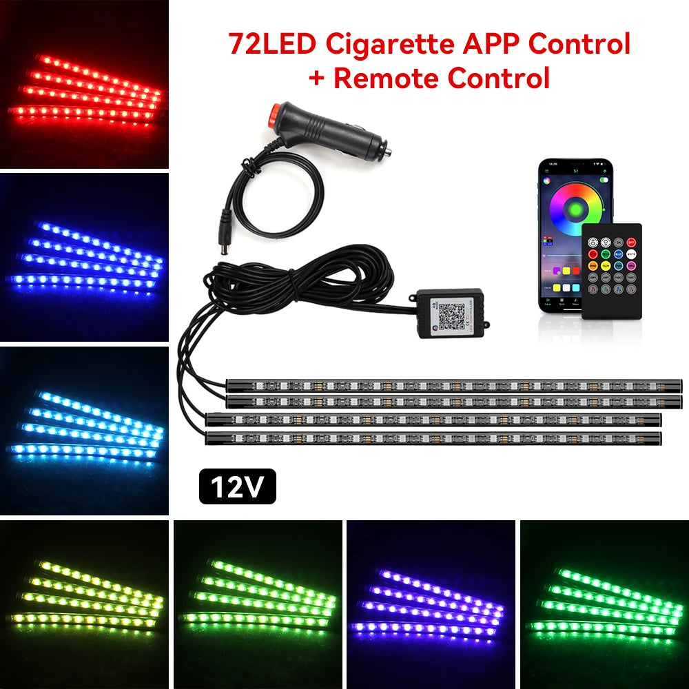 STOLUXE GlowDrive™ | Smart RGB Interior Light Kit