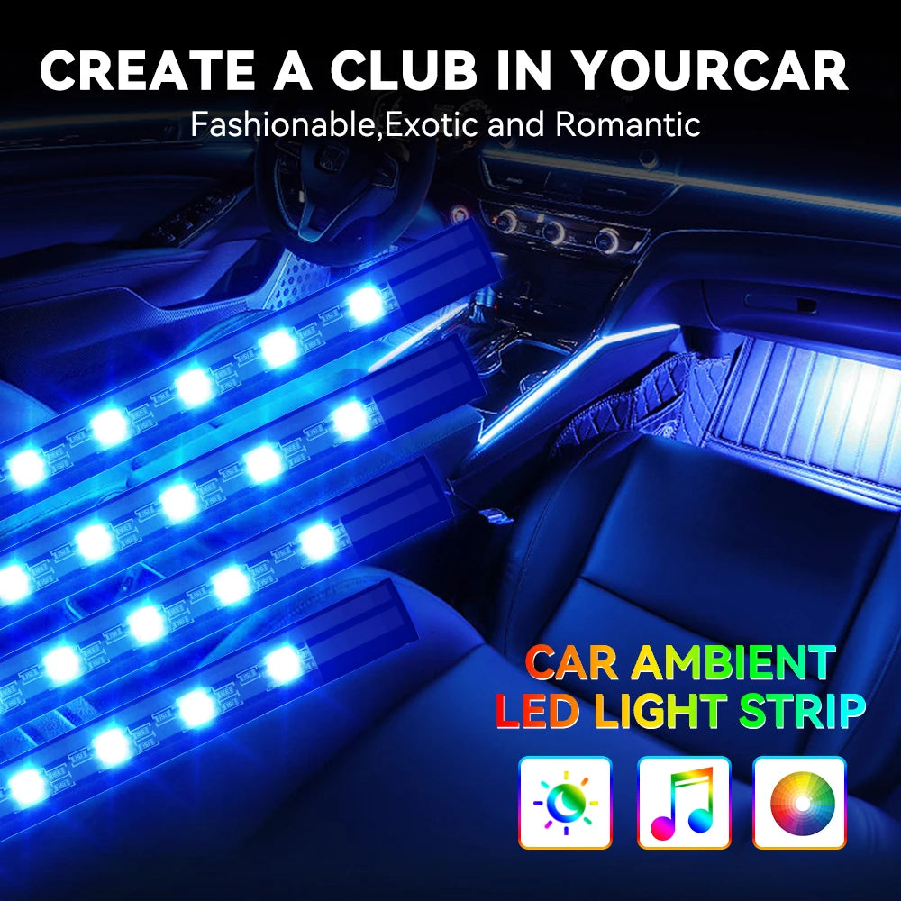 STOLUXE GlowDrive™ | Smart RGB Interior Light Kit
