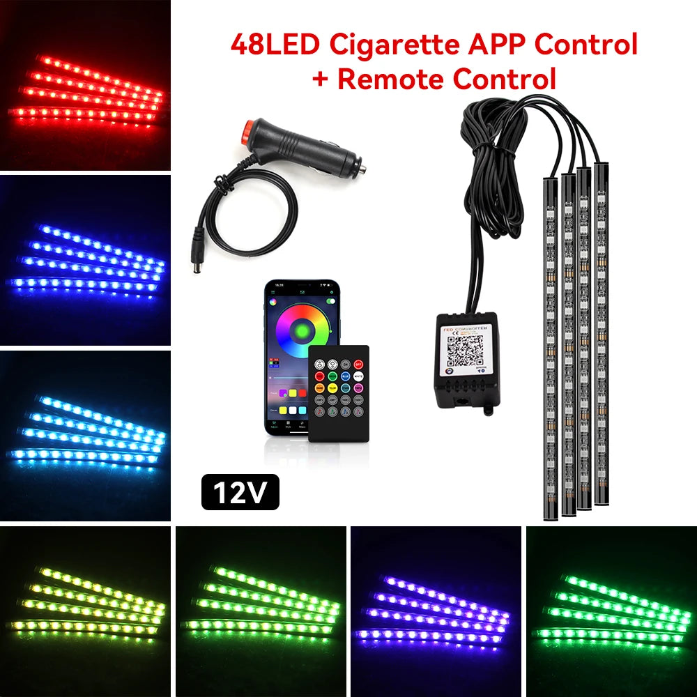 STOLUXE GlowDrive™ | Smart RGB Interior Light Kit