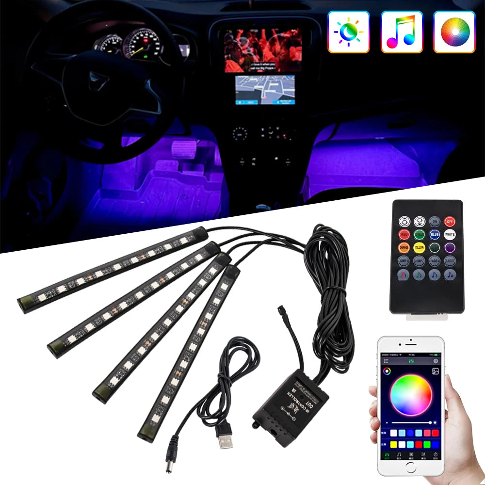STOLUXE GlowDrive™ | Smart RGB Interior Light Kit