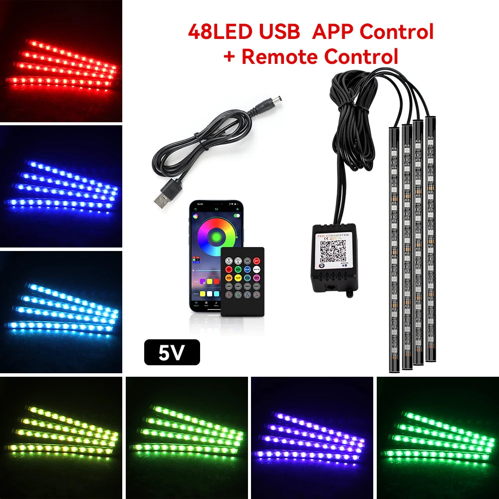 STOLUXE GlowDrive™ | Smart RGB Interior Light Kit
