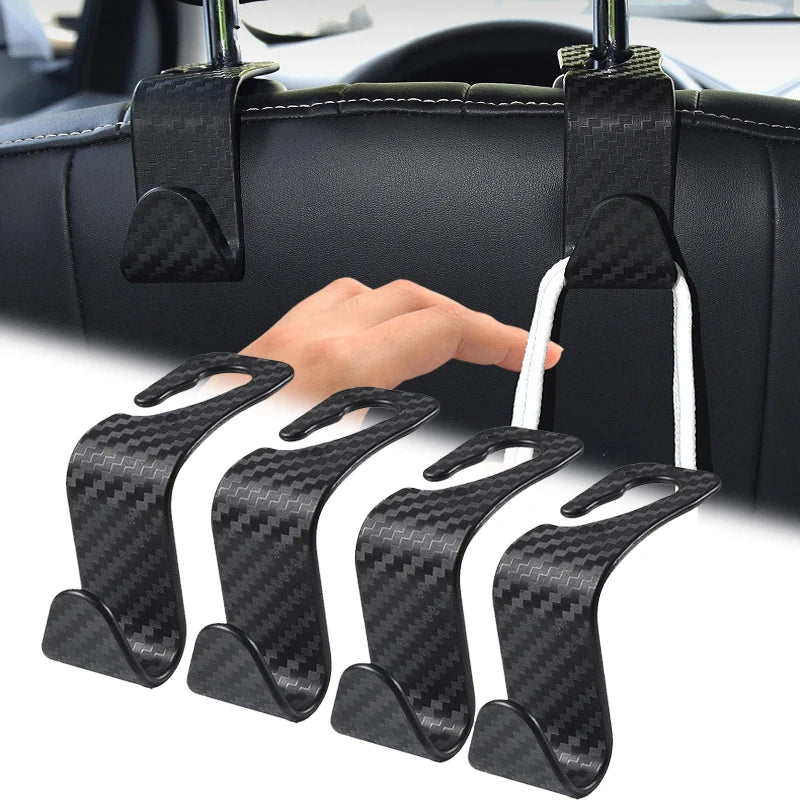 STOLUXE HookMate™ – Premium Car Seat Headrest Hooks (4-Pack)